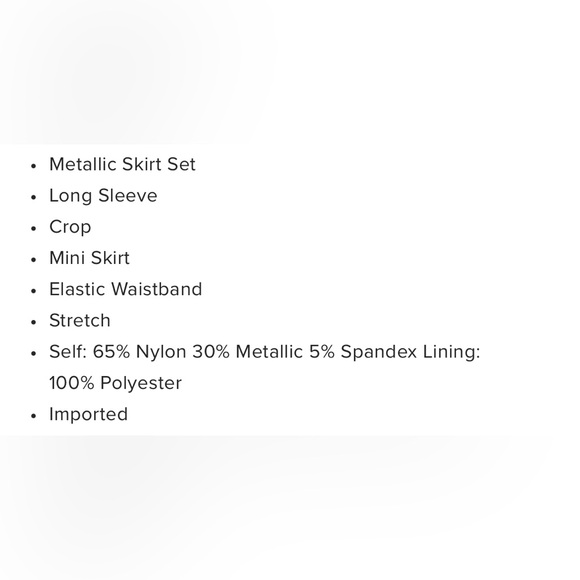 NWOT 2 piece skirt set. Size M Fashion Nova - Picture 3 of 3